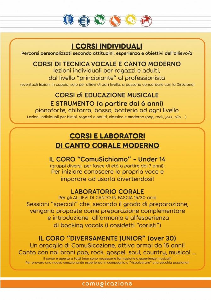 CORSI E LABORATORI - Comusicazione - Scuola Musica